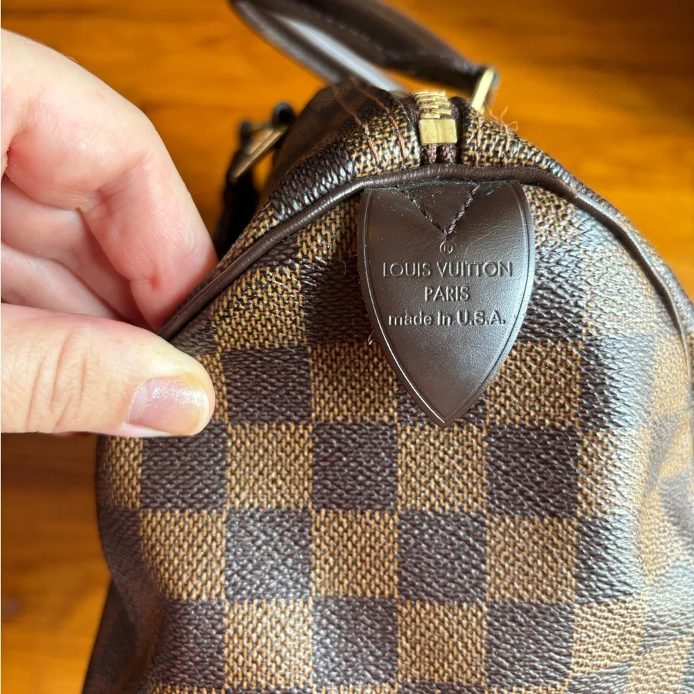 LOUIS VUITTON Damier Ebene canvas, the Speedy 30 100% AUTHENTIC!!!! - Picture 12 of 16